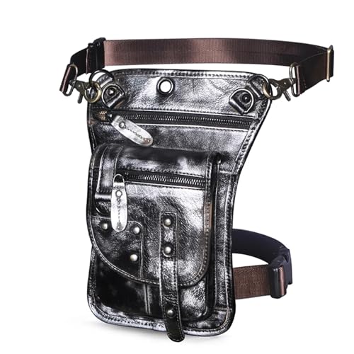 GXMDSGZ Beintasche Motorrad Lederdesign Herren Kleine Messenger Mochila Tasche Reisegürtel Hüfttasche Drop Leg Bag Tablet Tasche(Color 6) von GXMDSGZ