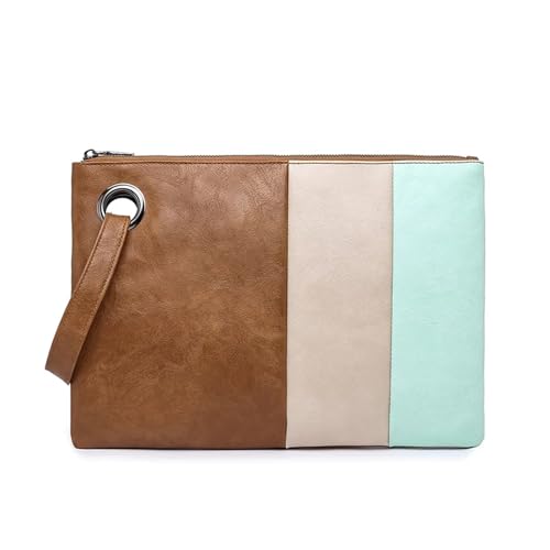 GXMDSGZ Clutch Damen Handtaschen Damen Weiche PU Leder Tägliche Clutch Damen Abend Umschlagtasche Tragbare Weibliche Armband Geldbörse Handytasche FüR Hochzeit Party(D) von GXMDSGZ