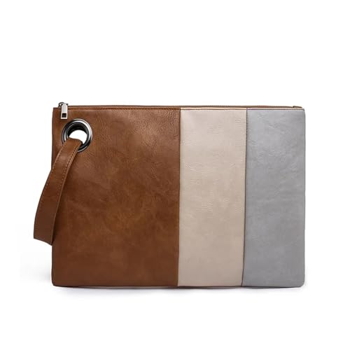 GXMDSGZ Clutch Damen Handtaschen Damen Weiche PU Leder Tägliche Clutch Damen Abend Umschlagtasche Tragbare Weibliche Armband Geldbörse Handytasche FüR Hochzeit Party(E) von GXMDSGZ