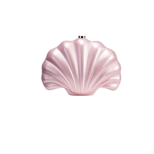 GXMDSGZ Mode Shell Clutch Bag for Frauen unregelmäßige Box Ketten Schulter Umhängetaschen Trend Abend Party Geldbörsen(Pink) von GXMDSGZ