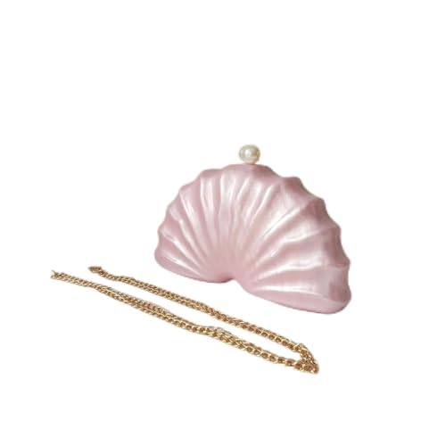 GXMDSGZ Shell Halbraum Perlen Tasche Box Kupplungen Party Abend Handtasche Frauen Schulter Reise Strand Mini Sommer Handtaschen(Blue) von GXMDSGZ