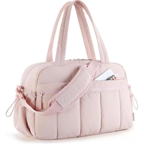 Gepäcktasche, Trocken- und Nasstrennung, Reisetasche, Sporttasche for Damen, mit Weekender-Taschen, Handtasche(Pink) von GXMDSGZ