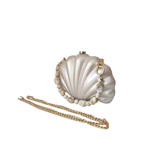 Luxus Shell Geldbörse Steine ​​Abend Clutch Tasche Frauen Mini Hochzeit Party Sommer Strand Pro Weibliche Mädchen Dame Geschenk Handtasche(Lavender) von GXMDSGZ