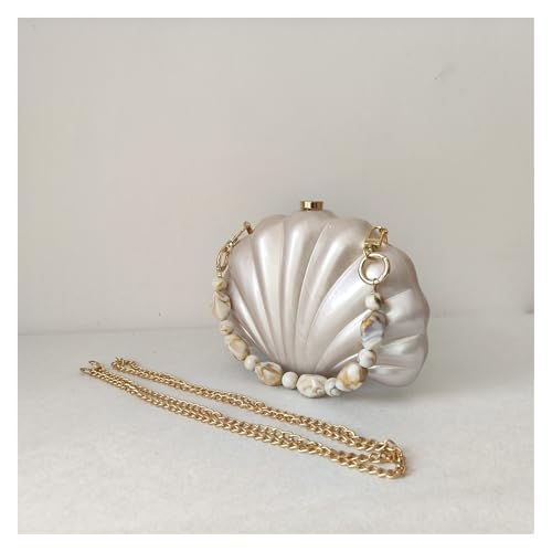 Luxus Shell Geldbörse Steine ​​Abend Clutch Tasche Frauen Mini Hochzeit Party Sommer Strand Pro Weibliche Mädchen Dame Geschenk Handtasche(Lavender) von GXMDSGZ