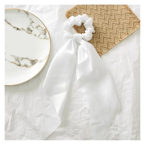 Seide Kopftuch Bandanas Drucken Chiffon Lange Band Haargummis Frauen Mädchen Pferdeschwanz Schal Elastische Haarbänder Krawatten Haarschmuck FüR Den Strand(27) von GXMDSGZ