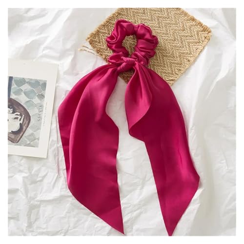Seide Kopftuch Bandanas Drucken Chiffon Lange Band Haargummis Frauen Mädchen Pferdeschwanz Schal Elastische Haarbänder Krawatten Haarschmuck FüR Den Strand(29) von GXMDSGZ