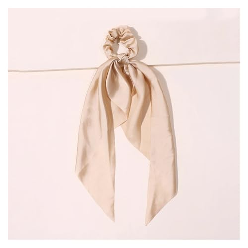 Seide Kopftuch Bandanas Drucken Schleife Scrunchies Haarband for Frauen elastisches Haarband Mädchen Schachtelhalm Haargummis Haar-Accessoires FüR Den Strand(Style 8-4) von GXMDSGZ