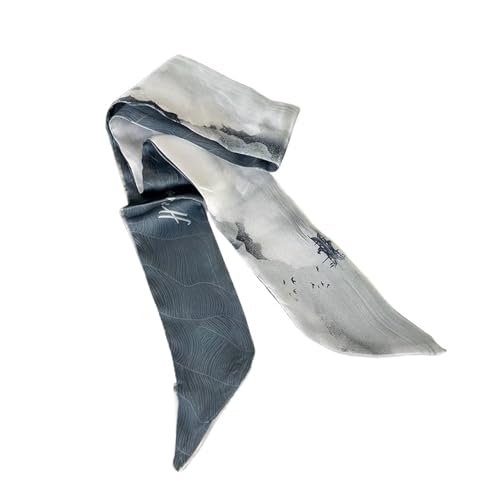 Seide Kopftuch Bandanas Lange Streifen Seide Schal Stirnband Haar Ring Haar Seil Retro Band for Frau Gebunden Haar Turban Band Kopfschmuck FüR Den Strand(B) von GXMDSGZ