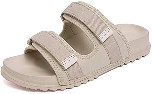 GXQFF Diabetiker Sandalen Herren Extra Weit,diabetikerschuhe Diabetiker Schuhe Herren Geschwollene Füße Diabetes Walking Schuhe Bogen Unterstützung Orthopädische Turnschuhe-Beige||44 EU von GXQFF