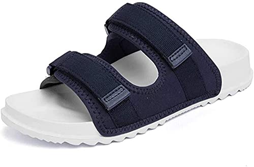 GXQFF Diabetiker Sandalen Herren Extra Weit,diabetikerschuhe Diabetiker Schuhe Herren Geschwollene Füße Diabetes Walking Schuhe Bogen Unterstützung Orthopädische Turnschuhe-Blau||42 EU von GXQFF