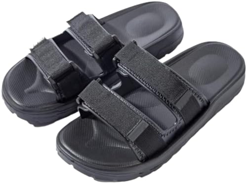 GXQFF Diabetiker Schuhe Herren Damen Extra Weit Klettverschluss Senioren Schuhe Für Geschwollene Füße Breite Für Geschwollene Füße Fußgewölbe Unterstützung Orthopädische Sneaker-Schwarz||44 EU von GXQFF