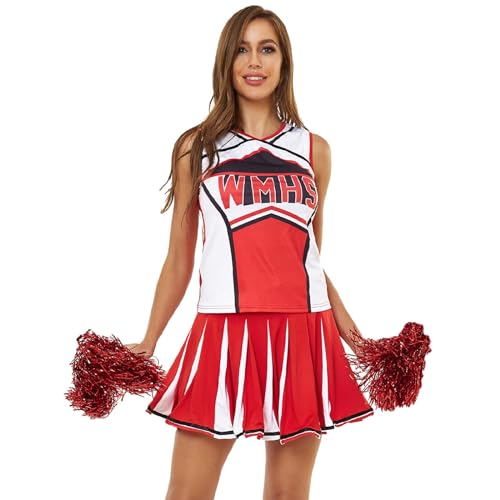 GXYANiaoy Cheerleader Kostüm Damen Grün - Damen Cheer Leader Kostüm Set Sexy Minikleid mit Pompon Socken Karneval Halloween Fasching Cosplay Outfit Party Tanz Karneval Kostüme GXYANiaoy Cheerleader Kostüm Damen Grün - Damen Cheer Leader Kostüm Set Sexy Minikleid mit Pompon Socken Karneval Halloween Fasching Cosplay Outfit Party Tanz Karneval Kostüme von GXYANiaoy
