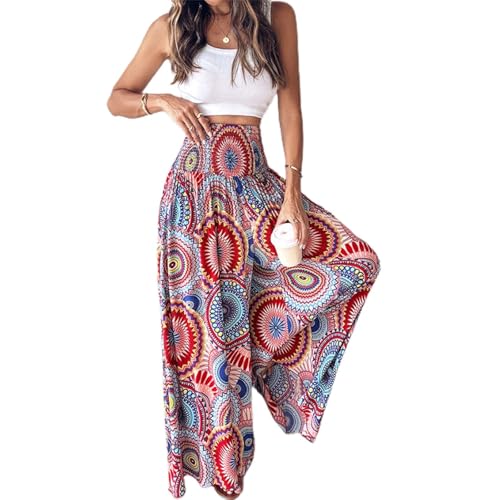 GXYANiaoy Damen Haremshose Locker Palazzo, Schlaghose Blumen Gedruckt Lässig Hose Boho für Breites Pluderhose Bein Hippie Strand Sommerhose Lang Leicht Strandhose Weite Aladdin Pants Freizeithose GXYANiaoy Damen Haremshose Locker Palazzo, Schlaghose Blumen Gedruckt Lässig Hose Boho für Breites Pluderhose Bein Hippie Strand Sommerhose Lang Leicht Strandhose Weite Aladdin Pants Freizeithose von GXYANiaoy