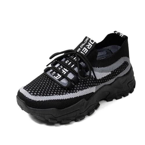 GXYANiaoy Damen Sneaker - Bunte Turnschuhe Für Damen, Bequeme Plateau Sneaker Mit Schnürung, Modische Schuhe Freizeit & Alltag von GXYANiaoy