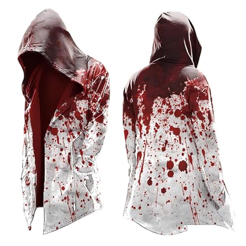 GXYANiaoy Halloween Pullover Herren- Glow In The Dark Skelett & Kürbis Muster Weicher Baumwoll - Polyester Mix Relaxed Fit Langärmlig Ideal Für Halloween - Partys & Cosplay Trendige Spooky Designs von GXYANiaoy