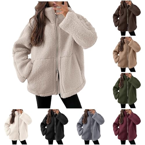 GXYANiaoy teddy jacke dameTeddyjacke Damen, Warme Plüschjacke Dicke Strickfleecejacke Freizeit Winterjacke Einfarbig Fleecejacke mit Taschen Reißverschluss Wintermantel 2024 Neueste Kuscheljacke GXYANiaoy teddy jacke dameTeddyjacke Damen, Warme Plüschjacke Dicke Strickfleecejacke Freizeit Winterjacke Einfarbig Fleecejacke mit Taschen Reißverschluss Wintermantel 2024 Neueste Kuscheljacke von GXYANiaoy