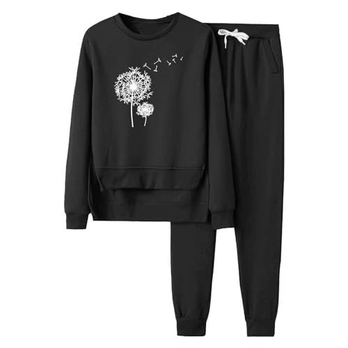 Löwenzahn Druck Jogginganzug Damen Set Warm Winter Gefüttert Trainingsanzug Sale Große Größen Sportanzug Mode Zweiteiler Locker Langarm Sweatshirt + Lange Hose Tracksuit Günstig Freizeitanzug Löwenzahn Druck Jogginganzug Damen Set Warm Winter Gefüttert Trainingsanzug Sale Große Größen Sportanzug Mode Zweiteiler Locker Langarm Sweatshirt + Lange Hose Tracksuit Günstig Freizeitanzug von GXYANiaoy