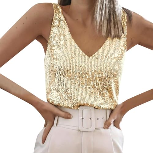 Oversize Shirt Damen schwarz Glitzer, Glitzer Oberteile Damen Party, Pailletten Top Silvester Outfit Festliches Shirt Grace Glitzershirt Glamour Glitzertop Elegant Bluse Disco Weste von GXYANiaoy