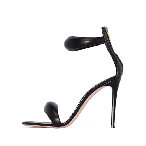 GXYHJVMFPSC High Heels Damen Einriemer Absatz Sandalen Rund Offene Zehen Stiletto Reißverschluss Sommer Party Pumps Schuhe 12 CM-black||38 GXYHJVMFPSC High Heels Damen Einriemer Absatz Sandalen Rund Offene Zehen Stiletto Reißverschluss Sommer Party Pumps Schuhe 12 CM-black||38 von GXYHJVMFPSC