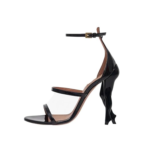 GXYHJVMFPSC High Heels Damen Offene Zehenpartie Dreifach Riemen Stiletto Offene Runde Sandalen Party Ball Pumps Schuhe-black||41 定制不退换 GXYHJVMFPSC High Heels Damen Offene Zehenpartie Dreifach Riemen Stiletto Offene Runde Sandalen Party Ball Pumps Schuhe-black||41 定制不退换 von GXYHJVMFPSC