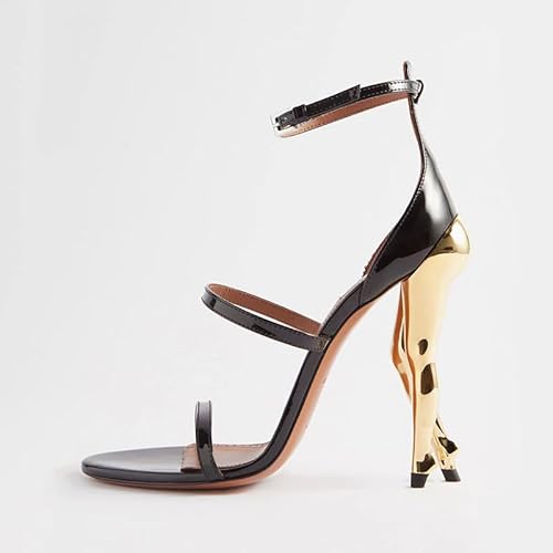 GXYHJVMFPSC High Heels Damen Offene Zehenpartie Dreifach Riemen Stiletto Offene Runde Sandalen Party Ball Pumps Schuhe-gold||40 GXYHJVMFPSC High Heels Damen Offene Zehenpartie Dreifach Riemen Stiletto Offene Runde Sandalen Party Ball Pumps Schuhe-gold||40 von GXYHJVMFPSC