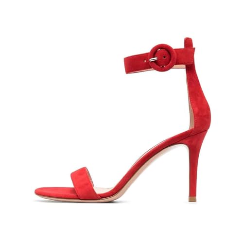 GXYHJVMFPSC High Heels Damen Runde Zehen Offene Knöchelriemen Absatzsandalen Stiletto Hochzeit Party Abschlussball Arbeit Dating Schuhe-Red||41 GXYHJVMFPSC High Heels Damen Runde Zehen Offene Knöchelriemen Absatzsandalen Stiletto Hochzeit Party Abschlussball Arbeit Dating Schuhe-Red||41 von GXYHJVMFPSC
