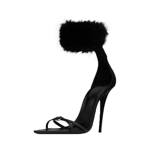 GXYHJVMFPSC High Heels Damen Spitz Offene Zehenpartie Federabsatz Sandalen Stiletto Reißverschluss Hinten Party Sommer Pumps Schuhe 11 CM-black||40 GXYHJVMFPSC High Heels Damen Spitz Offene Zehenpartie Federabsatz Sandalen Stiletto Reißverschluss Hinten Party Sommer Pumps Schuhe 11 CM-black||40 von GXYHJVMFPSC