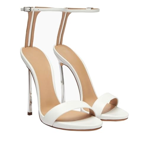High Heels Damen Runde Zehen Offene Knöchelriemen Absatz Sandalen Party Sommer Kleid Pumps Schuhe 12 cm-White||39 High Heels Damen Runde Zehen Offene Knöchelriemen Absatz Sandalen Party Sommer Kleid Pumps Schuhe 12 cm-White||39 von GXYHJVMFPSC