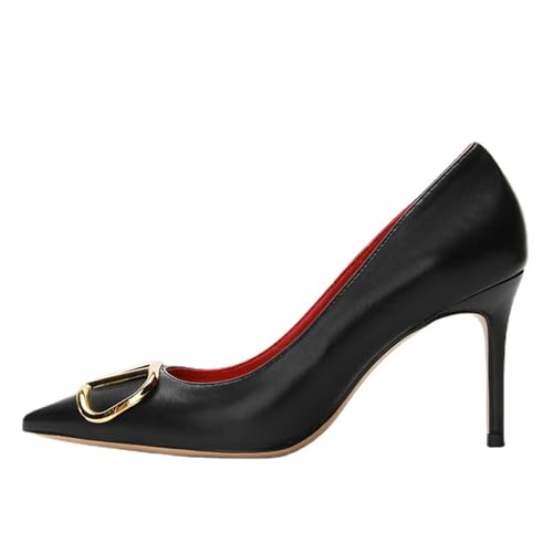 High Heels Damen Stilettos Spitz Geschlossene Zehen Pumps Arbeitsschuhe Party Abendschuhe mit V-Schnalle-Black||Numeric_3_Point_5 High Heels Damen Stilettos Spitz Geschlossene Zehen Pumps Arbeitsschuhe Party Abendschuhe mit V-Schnalle-Black||Numeric_3_Point_5 von GXYHJVMFPSC