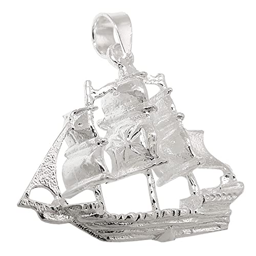 GY Anhänger, Schiff, Silber 925 Segelschiff silber segeln Fregatte silber 925 von GY