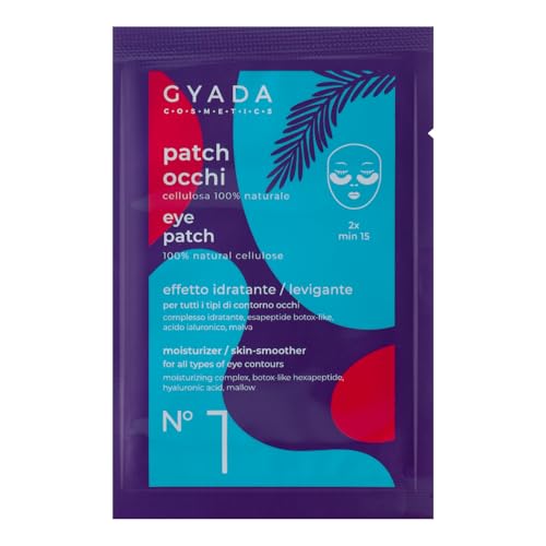 GYADA COSMETICS, Feuchtigkeitsspendende und glättende Augen-Patch, geeignet für jeden Hauttyp, reduziert Expressionsspuren, mit Hyaluronsäure und Malve, 5 ml von GYADA COSMETICS