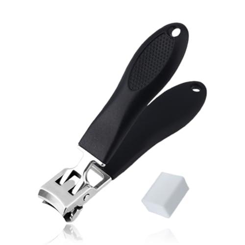 Nagelknipser 1er Set, Zehennagelknipser mit abgewinkeltem Kopf und langem Griff für Senioren, Weinachtsgeschenke Geschenke für Männer/Frauen Große Nagelzwicker Nagelknipper mit Fänger von GYCAQAC