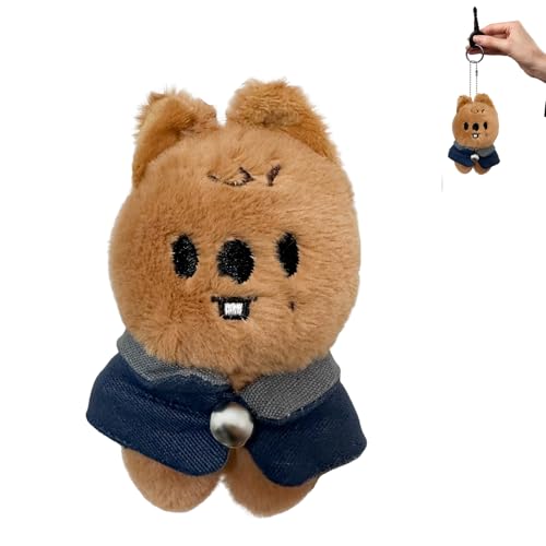 GYHWOFUL Kängurus Plushies Schlüsselanhänger Stray-Kids 12cm, Sk-zoo Plüsch Keychain, Kuscheltier, Weicher Plüsch Anhänger, Plushies Toy, Auto Schlüsselanhänger von GYHWOFUL