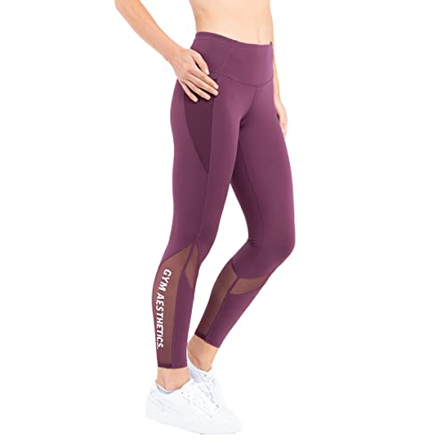 GYM AESTHETICS 1+1 2023 Aktiv Hight Waist Leggings Damen sportleggins Damen lang Kompression schnell trocknend Leggins, Cinch-Taille Funktionsleggings thermoleggings für Yoga und Sportarten von GYM AESTHETICS