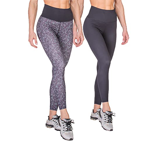 GYM AESTHETICS 1+1 2023 Aktiv Hight Waist Leggings Damen sportleggins Damen lang Kompression schnell trocknend Leggins, Cinch-Taille Funktionsleggings thermoleggings für Yoga und Sportarten von GYM AESTHETICS