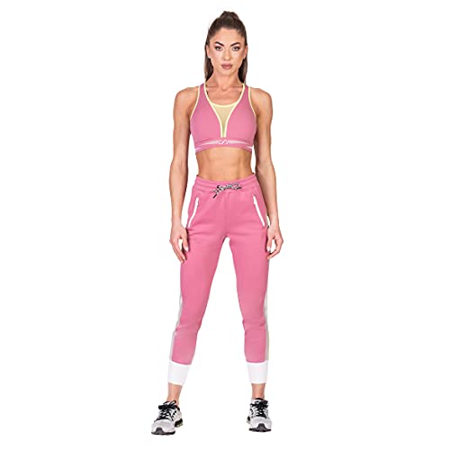 GYM AESTHETICS 1+1 Push up Sport BH Damen rückenfrei Gepolstert Gekreuzt Rücken Schnelltrocknend Sport BH Starker Halt Vorderverschluss Ohne Bügel Gepolstert Yoga Bustier Für Fitness und Sport von GYM AESTHETICS