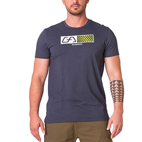 GYM AESTHETICS | 4 in 1 Bodybuilding Shirt Herren V-Neck Fitness Shirt Herren Slim-Fit Funktionsshirt UV-Schutz Anti schweiß Sport Tshirts trainingsshirt Herren, für Krafttaining und andere Sport von GYM AESTHETICS