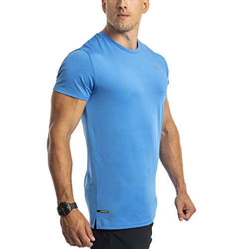 GYM AESTHETICS | 4 in 1 Bodybuilding Shirt Herren V-Neck Fitness Shirt Herren Slim-Fit Funktionsshirt UV-Schutz Anti schweiß Sport Tshirts trainingsshirt Herren, für Krafttaining und andere Sport von GYM AESTHETICS