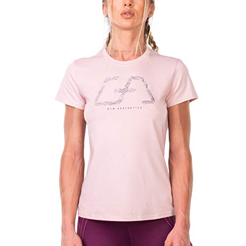 GYM AESTHETICS Sportshirt Damen Kurzarm Fitness Shirt Damen Sport Oberteile Damen Funktionsshirt Damen Atmungsaktiv Anti-schweiß Trainingsshirt Sportbekleidung Slim Fit Damen Tops Für Gym und Training von GYM AESTHETICS