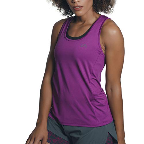 GYM AESTHETICS Damen Tanktop Funktionsshirt Lauftop Workout Oberteil Ärmellos Rückenfrei Racerback Schnelltrocknend Atmungsaktivität Fitness Training mit Taschen, Für Yoga und andere Sport von GYM AESTHETICS