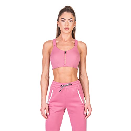 GYM AESTHETICS 1+1 Push up Sport BH Damen rückenfrei Gepolstert Gekreuzt Rücken Schnelltrocknend Sport BH Starker Halt Vorderverschluss Ohne Bügel Gepolstert Yoga Bustier Für Fitness und Sport von GYM AESTHETICS