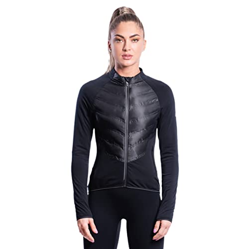 GYM AESTHETICS | Ultrasonic 2.0 Trainingsjacke Atmungsaktiv Running Hybrid Jacke Für Frauen Damen, wasserdicht, ultraleicht mit Reißverschluss primaloft Wanderjacke Kapuzenjacke von GYM AESTHETICS