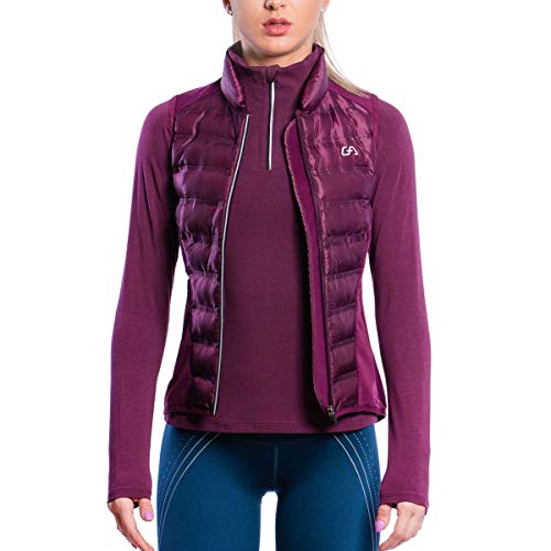 GYM AESTHETICS | Damen Ultrasonic Weste Softshell Wanderjacke Outdoor Wasserdicht mit Reißverschluss Running Hybrid Jacke Kapuzenjacke von GYM AESTHETICS