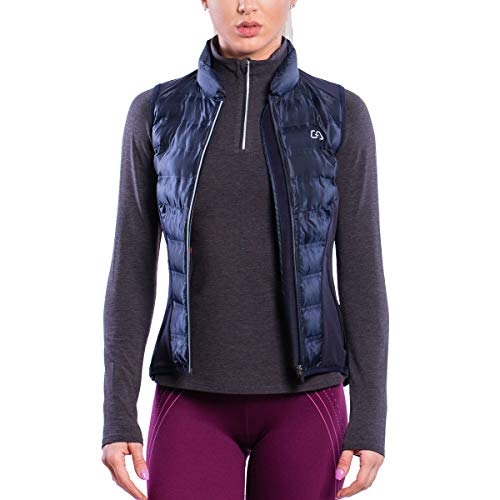 GYM AESTHETICS | Damen Ultrasonic Weste Softshell Wanderjacke Outdoor Wasserdicht mit Reißverschluss Atmungsaktiv Running Hybrid Jacke Kapuzenjacke von GYM AESTHETICS