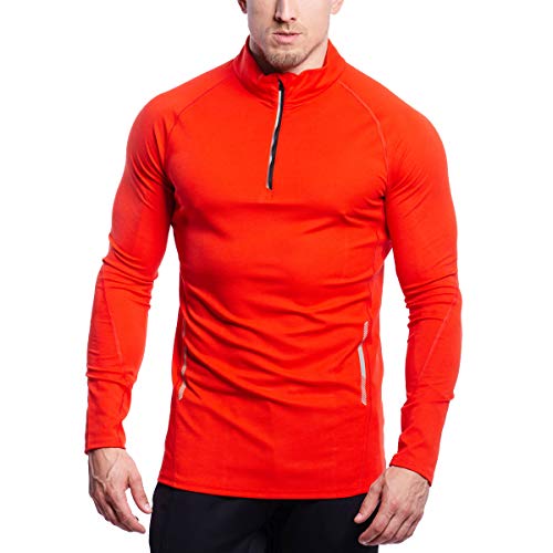 GYM AESTHETICS | Herren Langarm Fitness Funktionsshirt Slim Fit Gym T-Shirt Bodybuilder Trainingsshirt sportliches und atmungsaktives Langarmshirt Langärmliges Sportshirt Laufshirt für Männer von GYM AESTHETICS