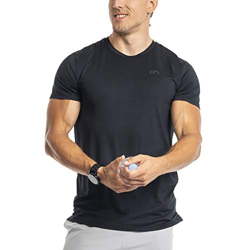 GYM AESTHETICS | 4 in 1 Bodybuilding Shirt Herren V-Neck Fitness Shirt Herren Slim-Fit Funktionsshirt UV-Schutz Anti schweiß Sport Tshirts trainingsshirt Herren, für Krafttaining und andere Sport von GYM AESTHETICS