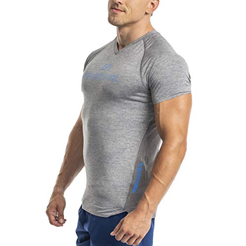 GYM AESTHETICS | 4 in 1 Bodybuilding Shirt Herren Fitness Shirt Herren Slim-Fit Funktionsshirt Anti schweiß Sport Tshirts trainingsshirt Herren von GYM AESTHETICS