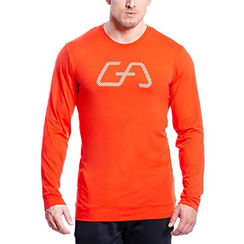 GYM AESTHETICS | Herren Langarm Fitness Funktionsshirt Slim Fit Gym T-Shirt Bodybuilder Trainingsshirt sportliches und atmungsaktives Langarmshirt Langärmliges Sportshirt Laufshirt für Männer von GYM AESTHETICS