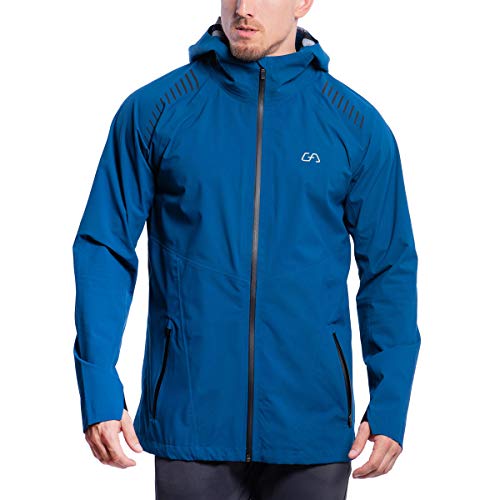 GYM AESTHETICS Windbreaker Herren Fahrradjacke Regenjacke Herren Wasserdicht Atmungsaktiv Sommerjacke Herren Leicht Sportlich Winddicht mit Kapuze, Outdoor Jacken von GYM AESTHETICS