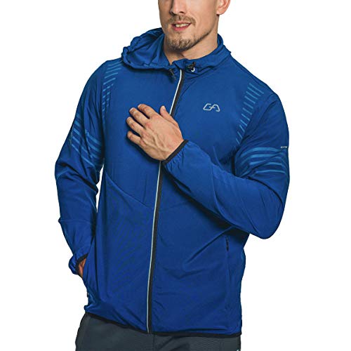 GYM AESTHETICS Windbreaker Herren Regenjacke Herren Wasserdicht Atmungsaktiv Sommerjacke Herren Winddicht Übergangsjacke mit Kapuze, Outdoor Jacken von GYM AESTHETICS